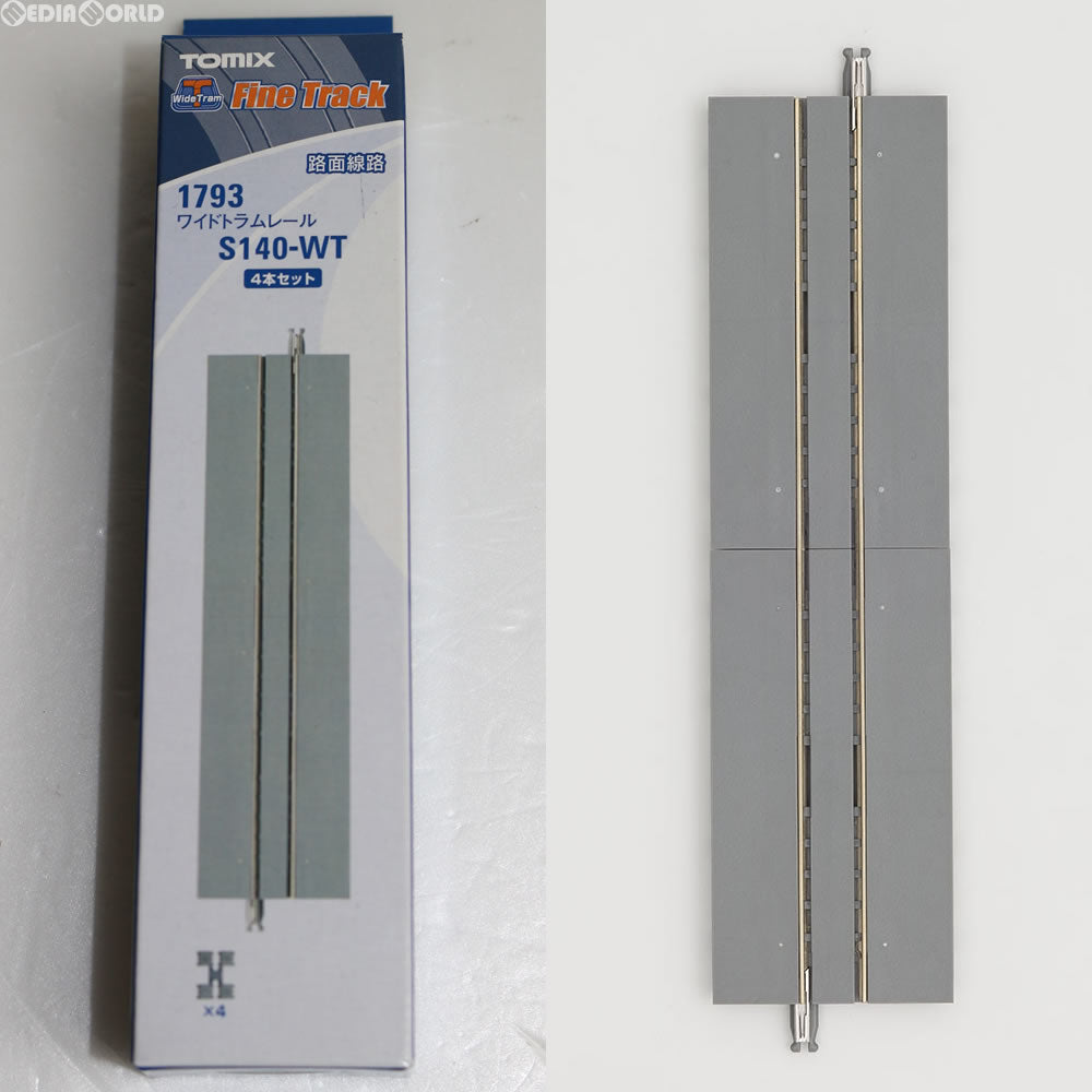 【中古即納】[RWM] 1793 ワイドトラムレールS140-WT(F) (4本セット) Nゲージ 鉄道模型 TOMIX(トミックス) (20150930)