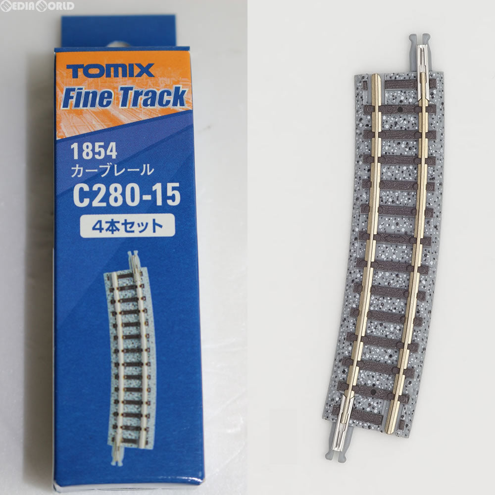 【中古即納】[RWM] 1854 カーブレールC280-15(F) (4本セット) Nゲージ 鉄道模型 TOMIX(トミックス) (20151007)
