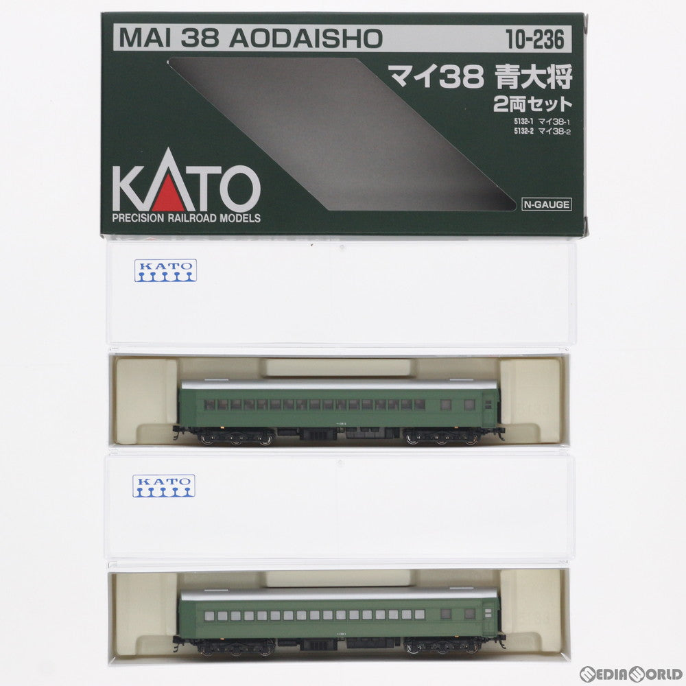 【中古即納】[RWM] (再販) 10-236 マイ38 青大将 2両セット(動力無し) Nゲージ 鉄道模型 KATO(カトー) (20180308)