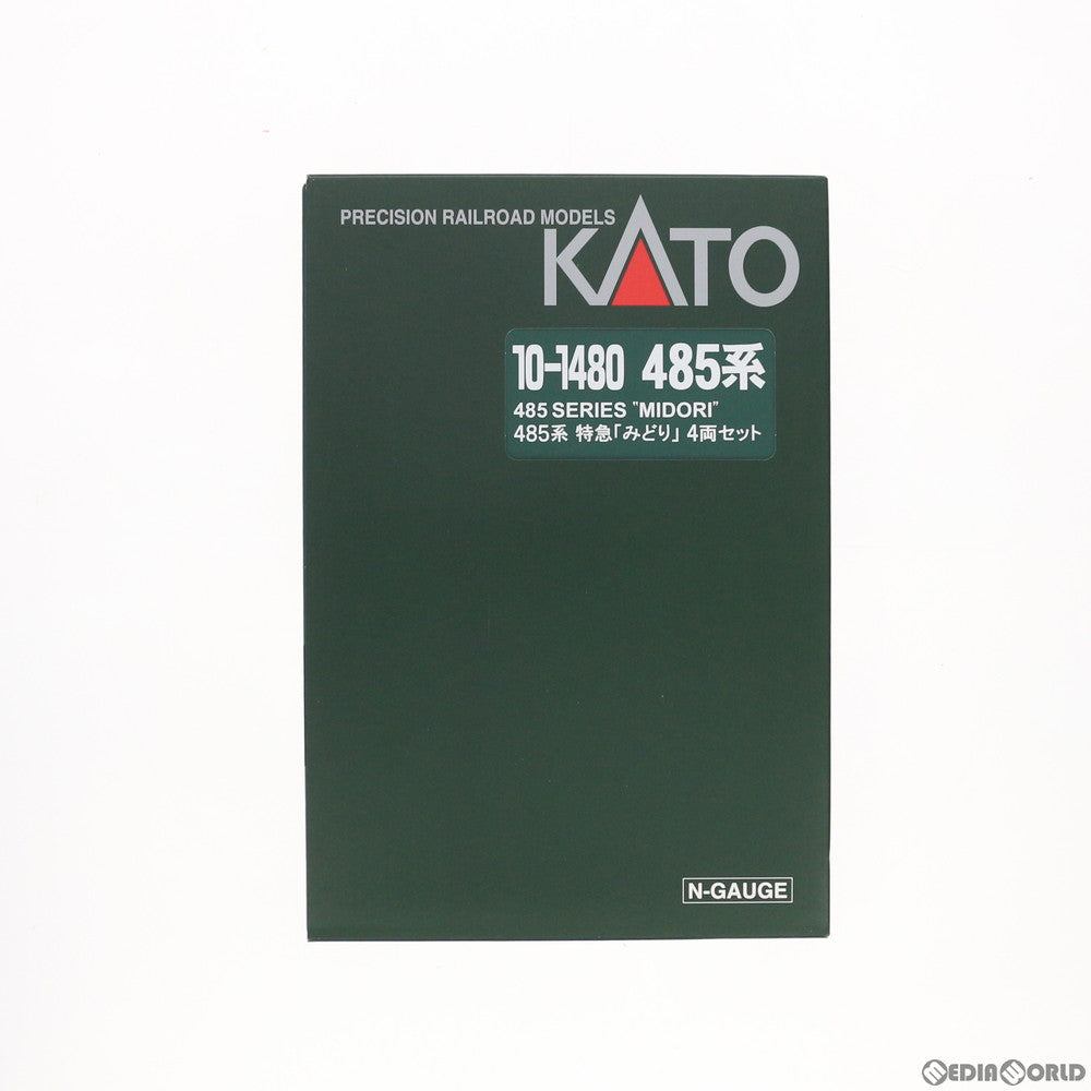【中古即納】[RWM] 10-1480 485系 特急「みどり」 4両セット(動力付き) Nゲージ 鉄道模型 KATO(カトー) (20180531)