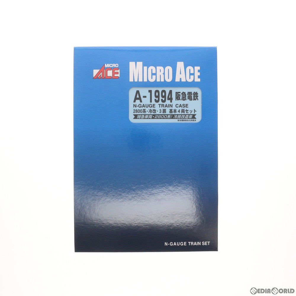 【中古即納】[RWM] A1994 阪急電鉄2800系 冷改 3扉 基本4両セット Nゲージ 鉄道模型 MICRO ACE(マイクロエース) (20180831)
