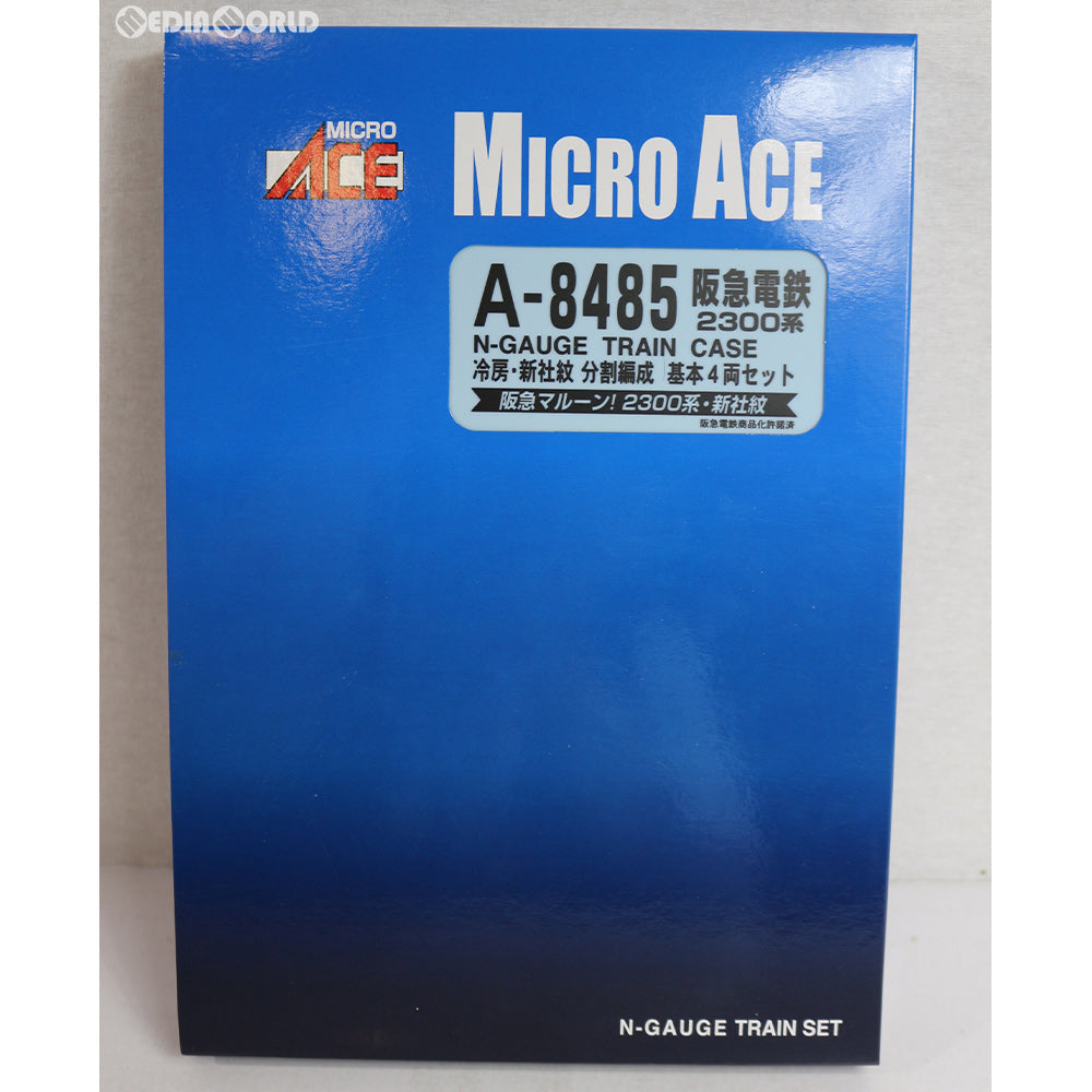 【中古即納】[RWM] A8485 阪急電鉄2300系 冷房 新社紋 分割編成 基本4両セット Nゲージ 鉄道模型 MICRO ACE(マイクロエース) (20181104)