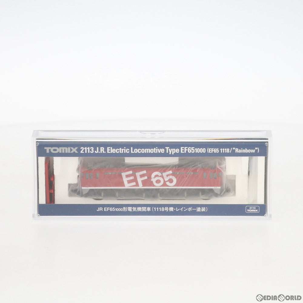 【中古即納】[RWM] 2113 JR EF65-1000形 電気機関車(1118号機・レインボー塗装) (動力付き) Nゲージ 鉄道模型 TOMIX(トミックス) (20081130)