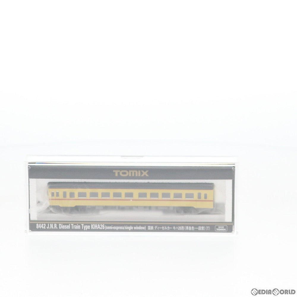 【中古即納】[RWM] 8442 国鉄 ディーゼルカー キハ26形(準急色・一段窓) (T) Nゲージ 鉄道模型 TOMIX(トミックス) (20120730)