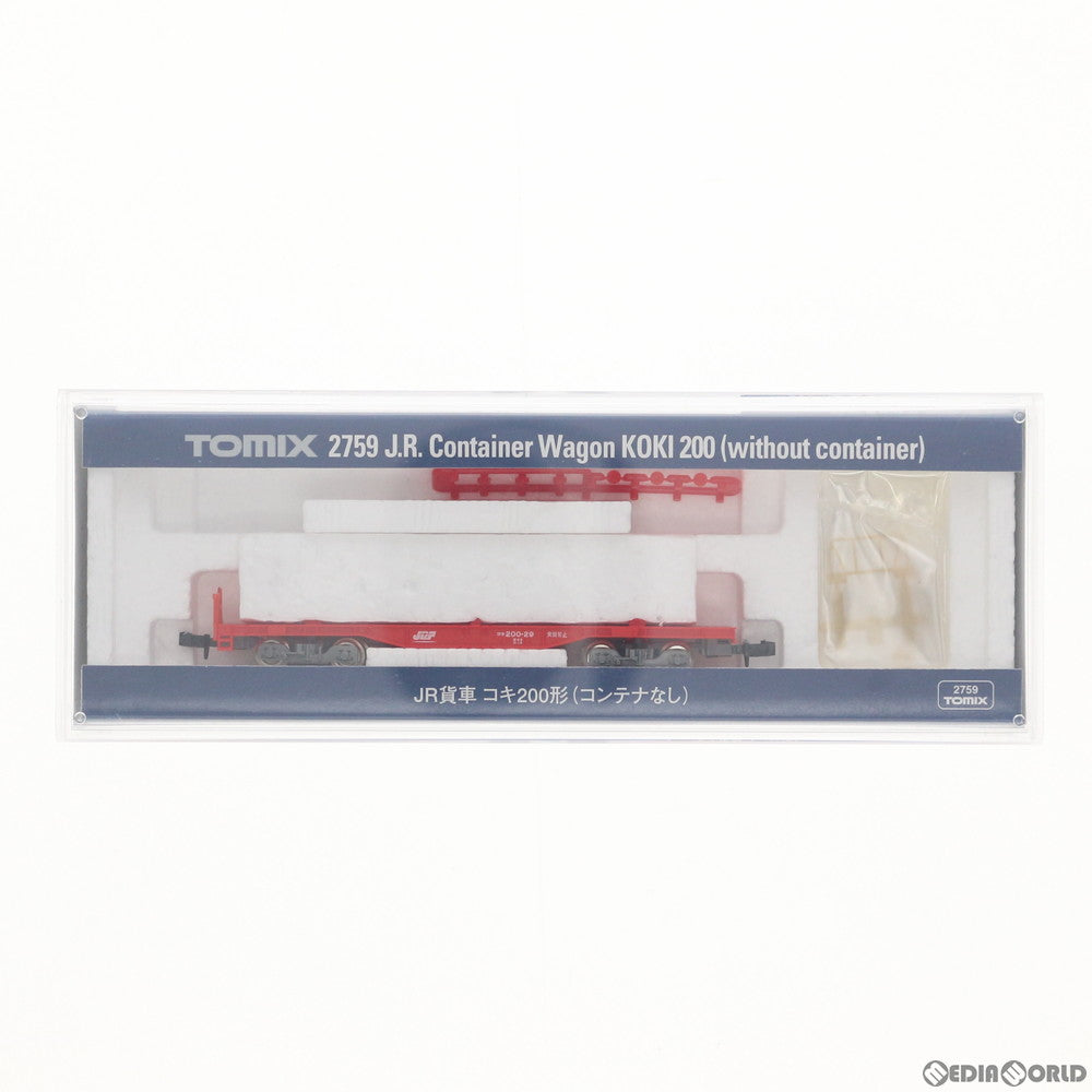 【中古即納】[RWM] (再販) 2759 JR貨車 コキ200形(コンテナなし) (動力無し) Nゲージ 鉄道模型 TOMIX(トミックス) (20201121)