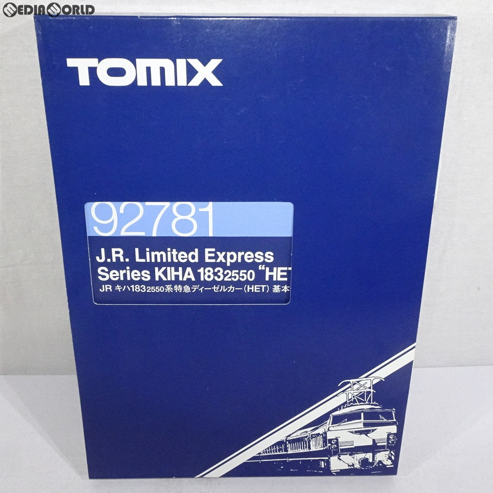 【中古即納】[RWM] 92781 JR キハ183-2550系特急ディーゼルカー(HET) 基本セット(6両) Nゲージ 鉄道模型 TOMIX(トミックス) (20060731)