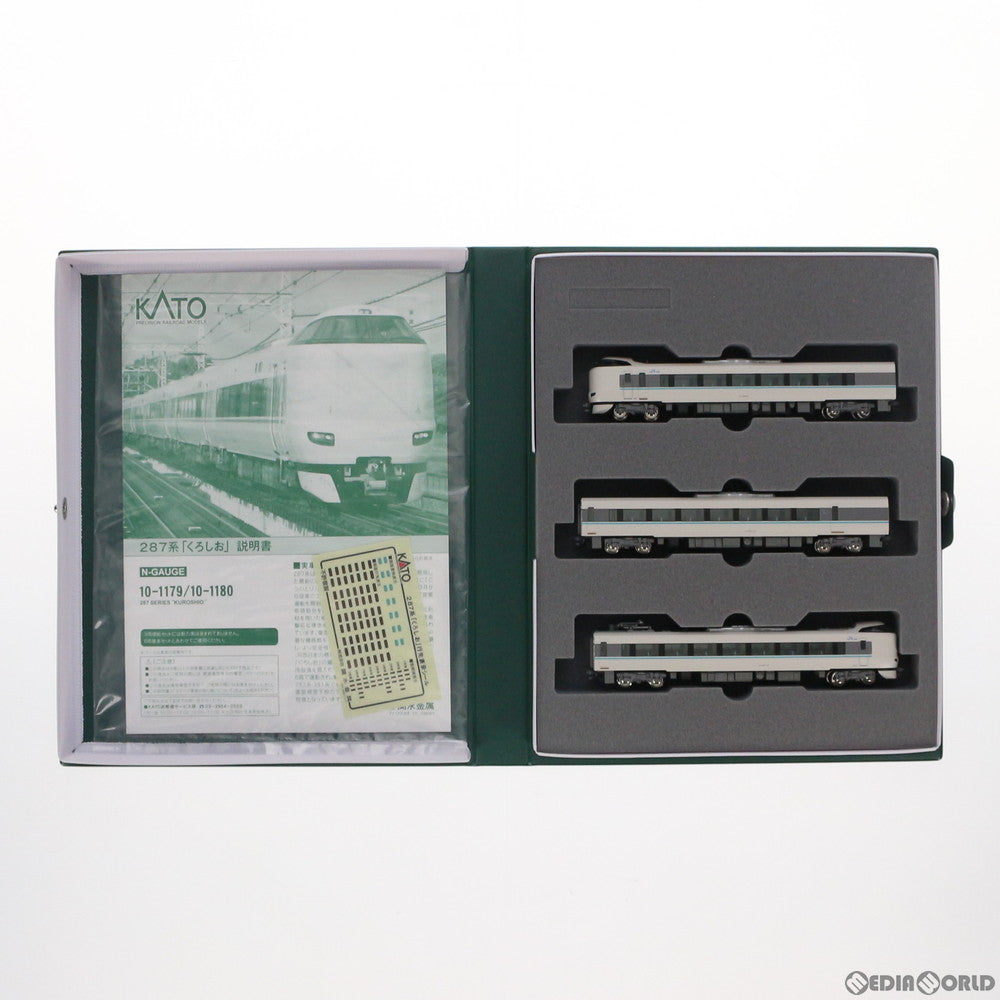 【中古即納】[RWM] 10-1180 287系 「くろしお」 増結3両セット(動力無し) Nゲージ 鉄道模型 KATO(カトー) (20131130)
