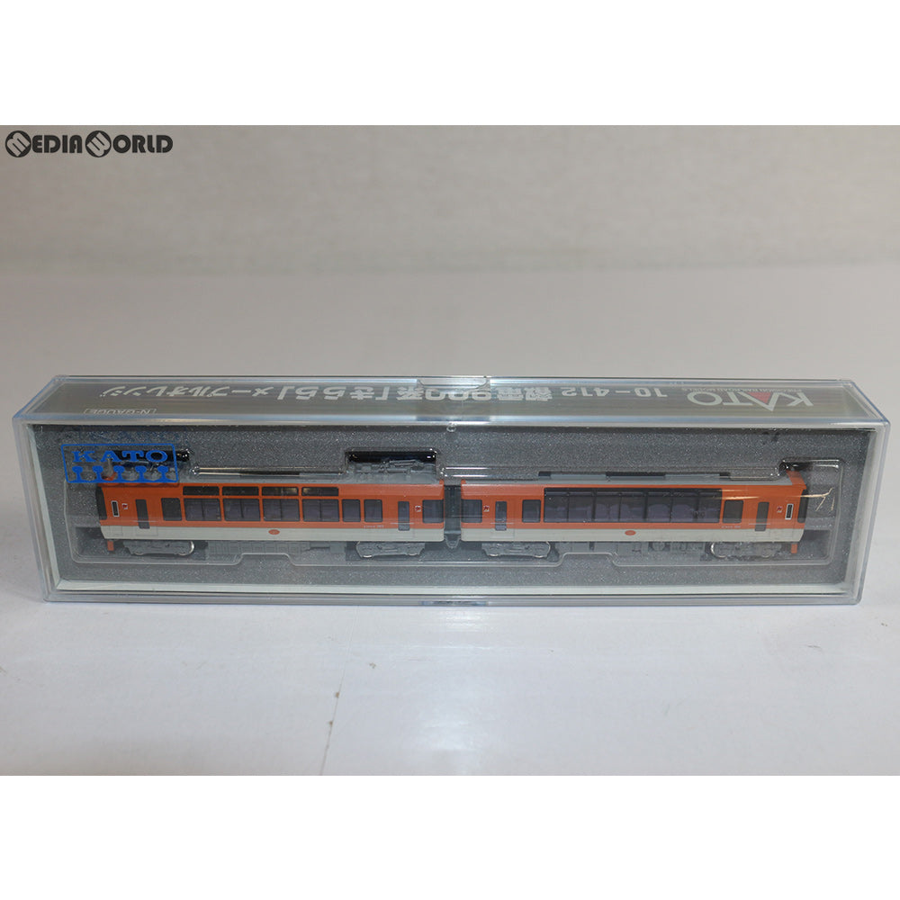 【中古即納】[RWM] 10-412 叡山電鉄900形「きらら」2両セット(メープルオレンジ) Nゲージ 鉄道模型 KATO(カトー) (20010705)