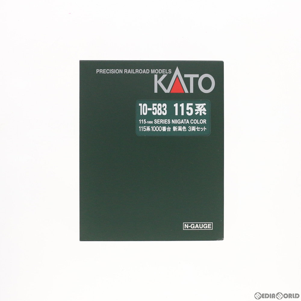 【中古即納】[RWM] 10-583 115系1000番台 新潟色 3両セット(動力付き) Nゲージ 鉄道模型 KATO(カトー) (20100831)