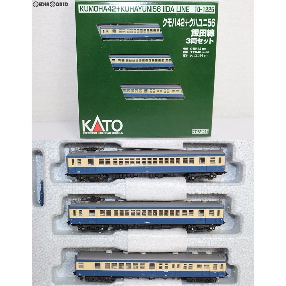 【中古即納】[RWM] 10-1225 クモハ42(M・T) +クハユニ56 飯田線 3両セット Nゲージ 鉄道模型 KATO(カトー) (20140731)