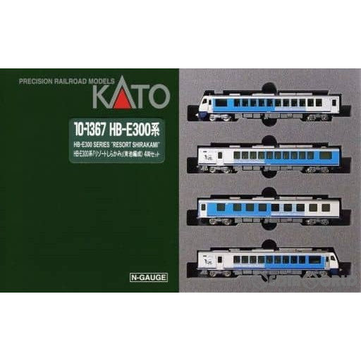 【中古即納】[RWM] 10-1367 HB-E300系 「リゾートしらかみ」(青池編成) 4両セット(動力付き) Nゲージ 鉄道模型 KATO(カトー) (20161002)
