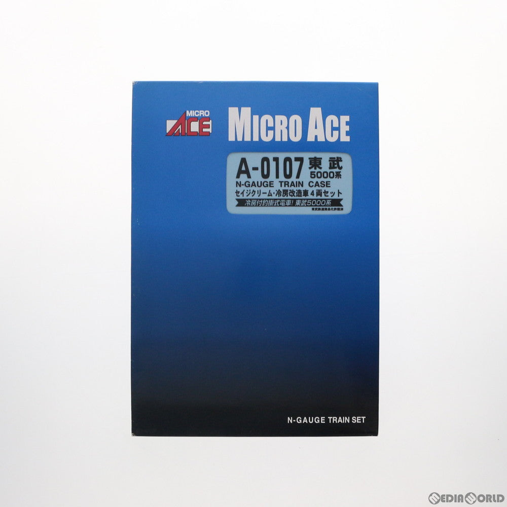 【中古即納】[RWM] A0107 東武5000系・セイジクリーム・冷房改造車 4両セット(動力付き) Nゲージ 鉄道模型 MICRO ACE(マイクロエース) (20090930)