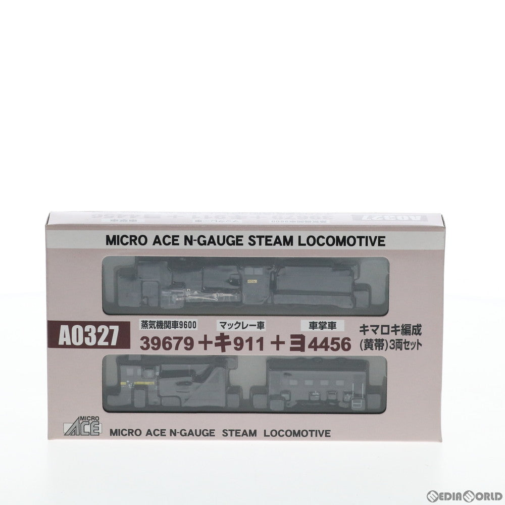 【中古即納】[RWM] A0327 9600型39679+キ911+ヨ4456 キマロキ編成(黄帯) 3両セット Nゲージ 鉄道模型 MICRO ACE(マイクロエース) (20030116)
