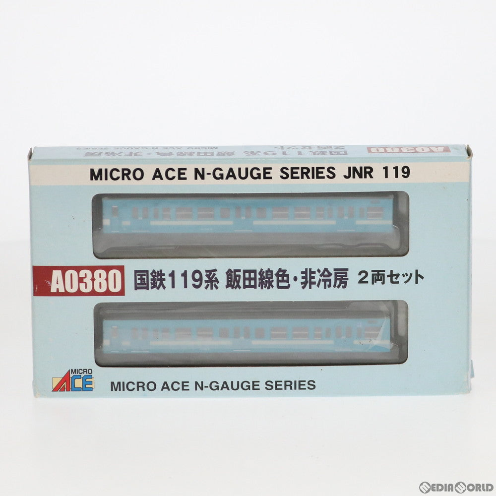 【中古即納】[RWM] A0380 国鉄 119系 飯田線色・非冷房 2両セット Nゲージ 鉄道模型 MICRO ACE(マイクロエース) (20080430)