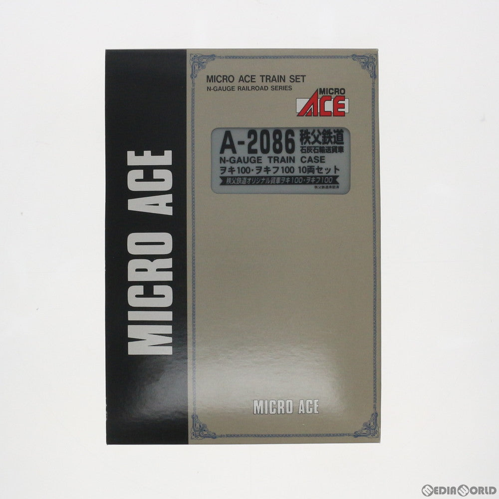 【中古即納】[RWM] A2086 秩父鉄道 石灰石輸送貨車 ヲキ100・ヲキフ100 10両セット Nゲージ 鉄道模型 MICRO ACE(マイクロエース) (20071231)