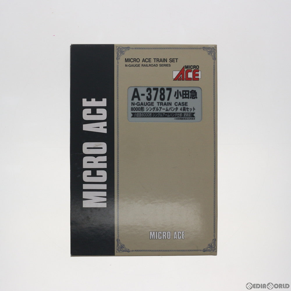 【中古即納】[RWM] A3787 小田急8000形 シングルアームパンタ 4両セット(動力付き) Nゲージ 鉄道模型 MICRO ACE(マイクロエース) (20090130)
