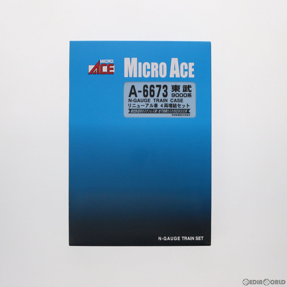 【中古即納】[RWM] A6673 東武9000系 リニューアル 4両増結セット(動力無し) Nゲージ 鉄道模型 MICRO ACE(マイクロエース) (20190426)