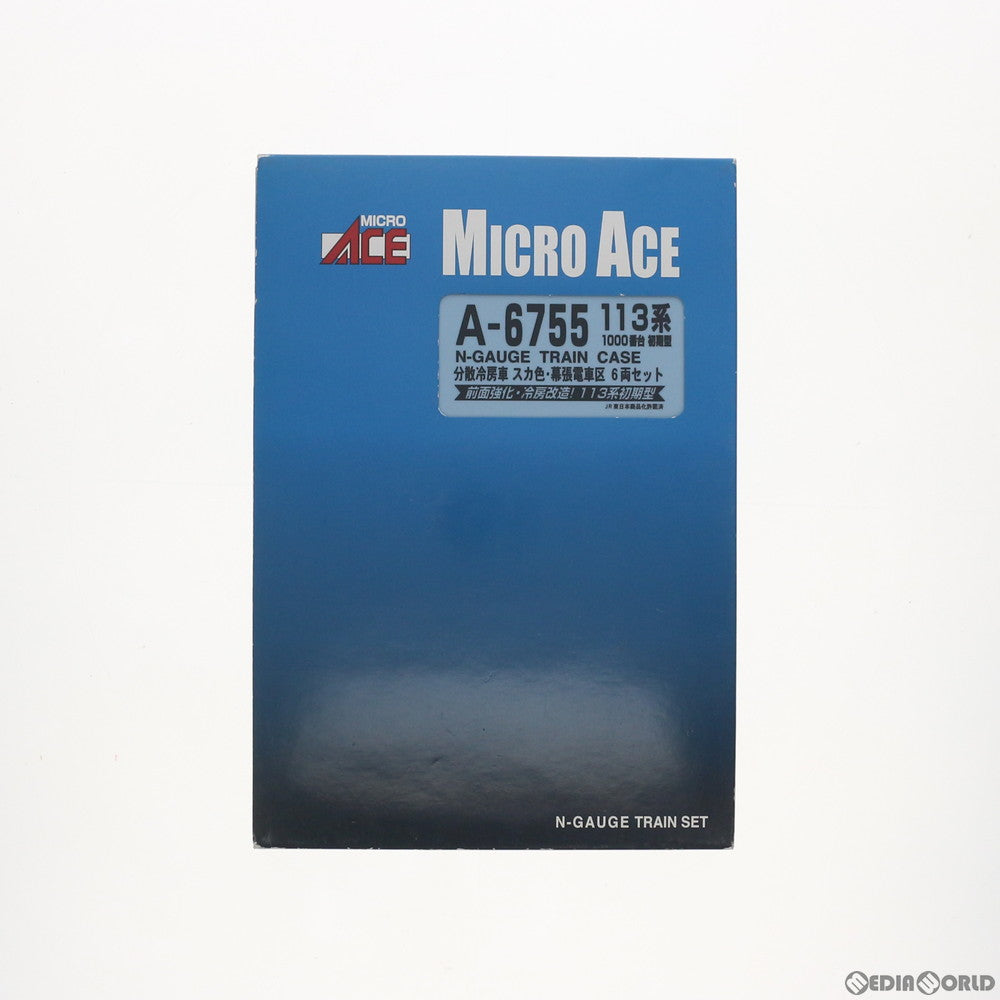 【中古即納】[RWM] A6755 113系 1000番台 初期型 分散冷房車 スカ色 幕張電車区 6両セット(動力付き) Nゲージ 鉄道模型 MICRO ACE(マイクロエース) (20110630)