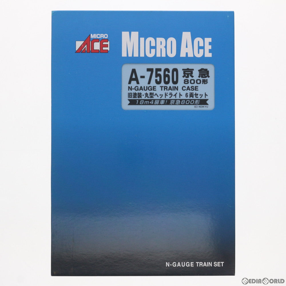 【中古即納】[RWM] A7560 京急800形 旧塗装・丸型ヘッドライト 6両セット(動力付き) Nゲージ 鉄道模型 MICRO ACE(マイクロエース) (20121130)