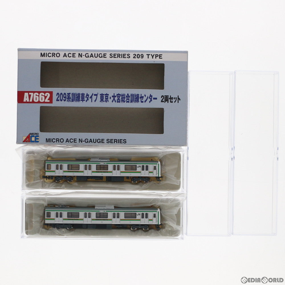 【中古即納】[RWM] A7662 209系 訓練車タイプ 東京・大宮総合訓練センター 2両セット(動力付き) Nゲージ 鉄道模型 MICRO ACE(マイクロエース) (20120330)