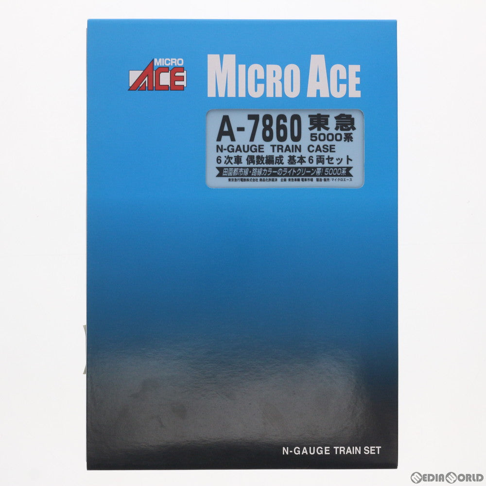 【中古即納】[RWM] A7860 東急5000系 6次車 偶数編成 基本6両セット(動力付き) Nゲージ 鉄道模型 MICRO ACE(マイクロエース) (20111230)