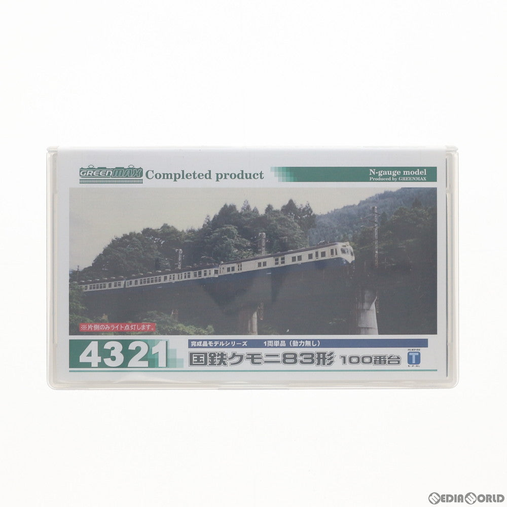 【中古即納】[RWM] 4321 国鉄クモニ83形 100番台 1両単品(動力無し) Nゲージ 鉄道模型 GREENMAX(グリーンマックス) (20120930)
