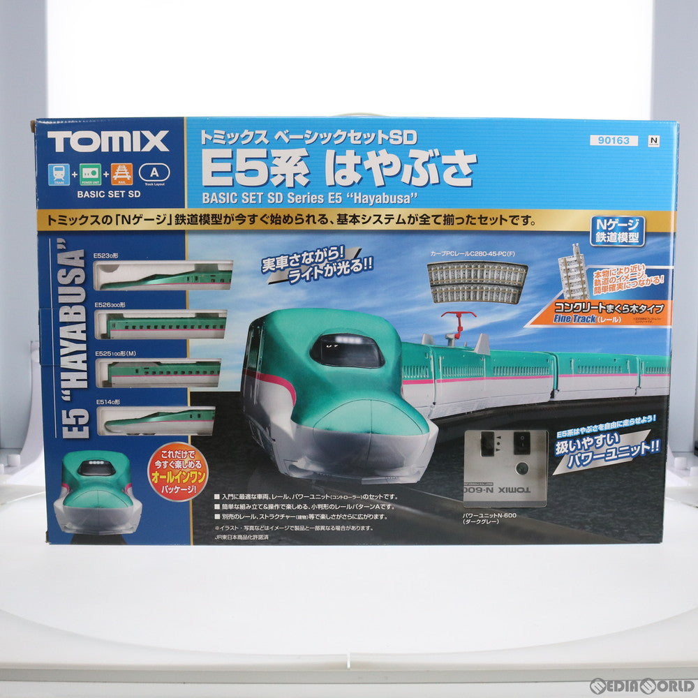 【中古即納】[RWM] 90163 ベーシックセットSD E5系はやぶさ(動力付き) Nゲージ 鉄道模型 TOMIX(トミックス) (20131130)