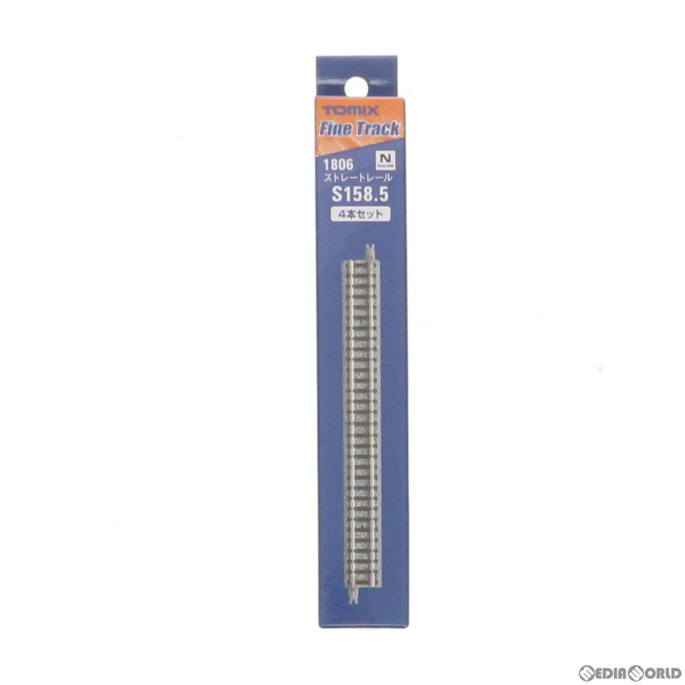 【中古即納】[RWM] 1806 Fine Track(ファイントラック) ストレートレールS158.5(F) (4本セット) Nゲージ 鉄道模型 TOMIX(トミックス) (20151031)