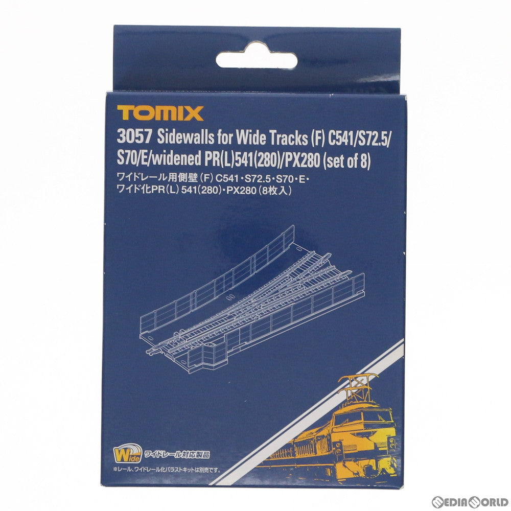 【中古即納】[RWM] 3057 ワイドレール用側壁(F) C541・S72.5・S70・E・ワイド化PR(L) 541(280) ・PX280(8枚入) Nゲージ 鉄道模型 TOMIX(トミックス) (20110731)