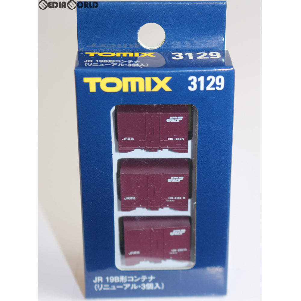 【中古即納】[RWM] 3129 JR 19B形コンテナ(リニューアル・3個入) Nゲージ 鉄道模型 TOMIX(トミックス) (20080731)