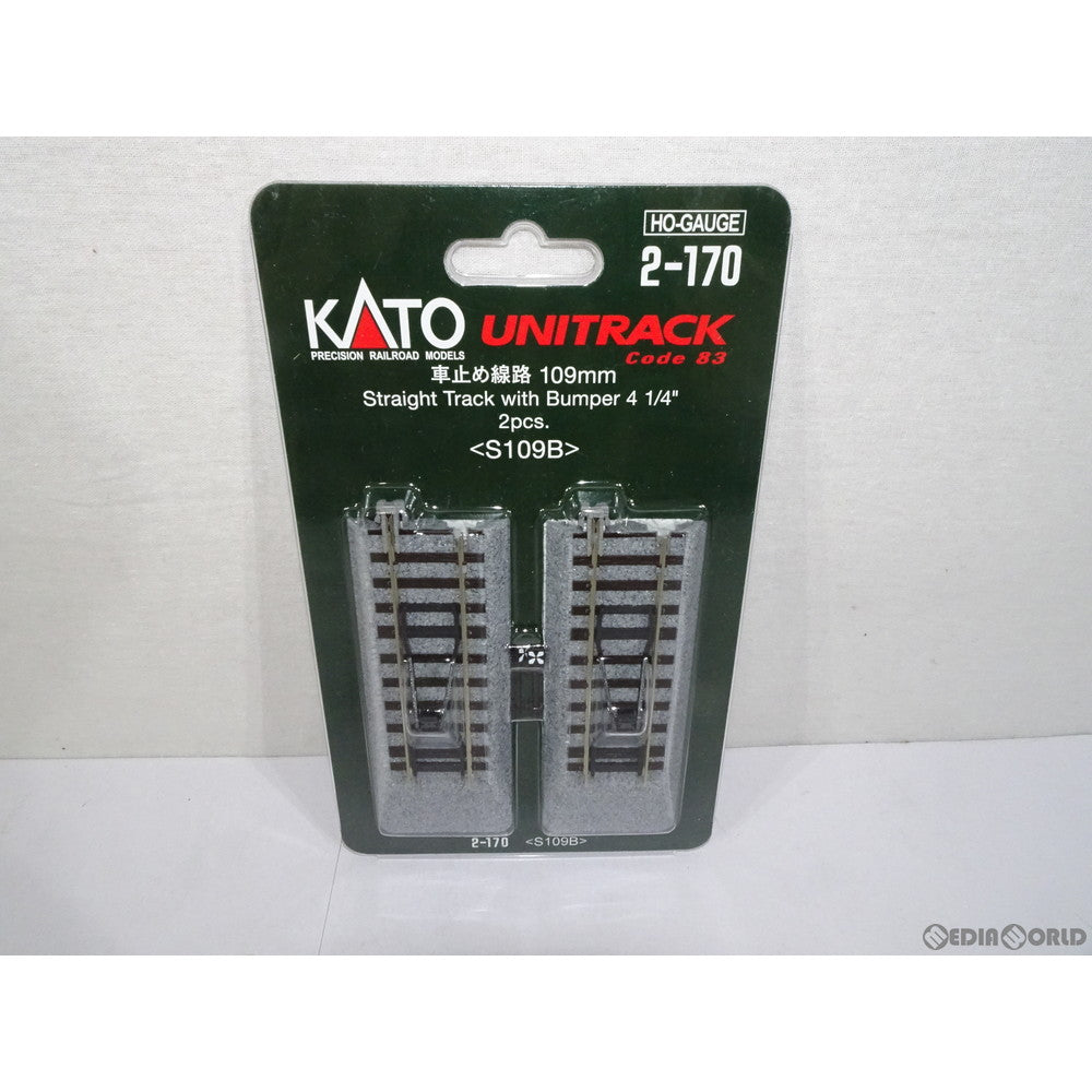 【中古即納】[RWM] 2-170 UNITRACK(ユニトラック) (HO) 車止め線路 109mm(2本入) HOゲージ 鉄道模型 KATO(カトー) (20050430)