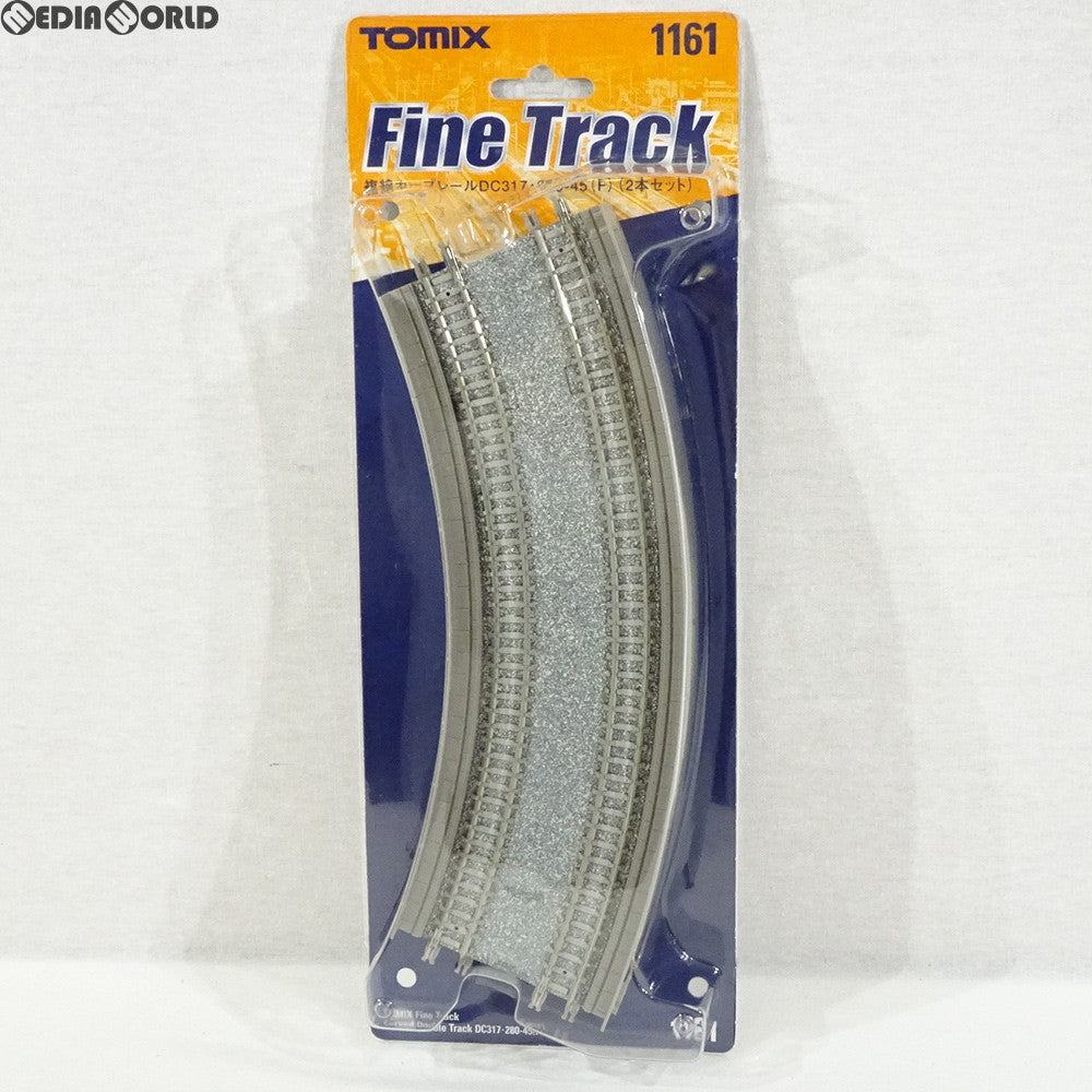 【中古即納】[RWM] 1161 Fine Track(ファイントラック) 複線カーブレールDC317・280-45(F) (2本セット) Nゲージ 鉄道模型 TOMIX(トミックス) (20021002)