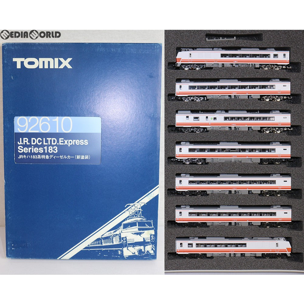 【中古即納】[RWM] 92610 JR 183系特急ディーゼルカー(新塗装) 7両セット Nゲージ 鉄道模型 TOMIX(トミックス) (20040930)