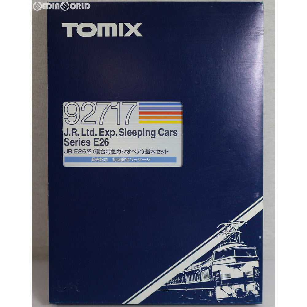 【中古即納】[RWM] 92717 JR E26系(寝台特急カシオペア) 基本セット(6両) 発売記念 初回限定パッケージ Nゲージ 鉄道模型 TOMIX(トミックス) (19991231)