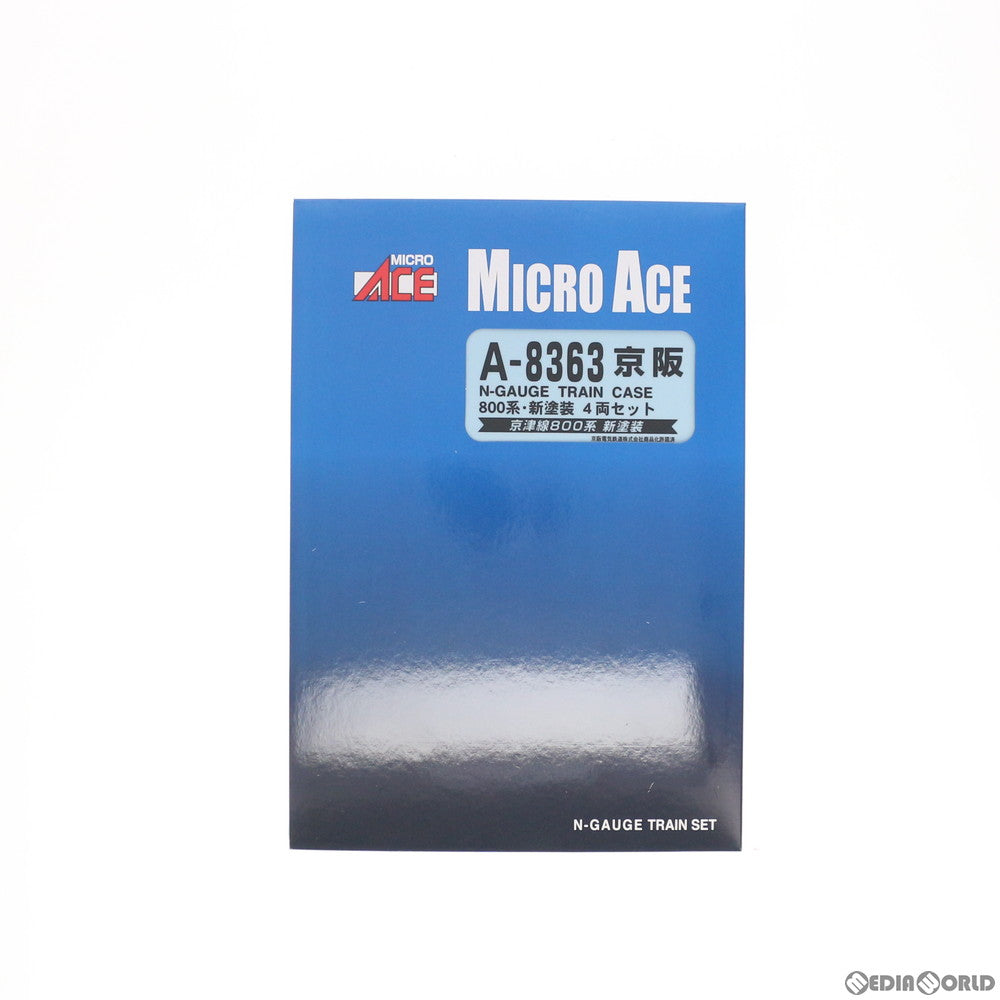 【中古即納】[RWM] A8363 京阪800系・新塗装 4両セット(動力付き) Nゲージ 鉄道模型 MICRO ACE(マイクロエース) (20191206)