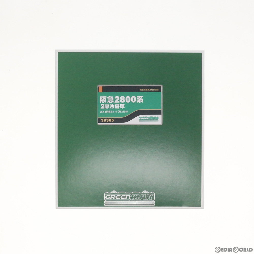 【中古即納】[RWM] 30305 阪急2800系2扉冷房車 基本4両編成セット(動力付き) Nゲージ 鉄道模型 GREENMAX(グリーンマックス) (20191030)