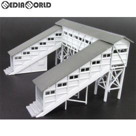【新品即納】[RWM] (再販) 2550 跨線橋(ライトグレー) ストラクチャーキット 着色済み組立てキット Nゲージ 鉄道模型 GREENMAX(グリーンマックス) (20230112)
