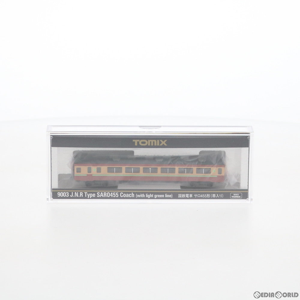 【中古即納】[RWM] 9003 国鉄電車 サロ455形(帯入り) (動力無し) Nゲージ 鉄道模型 TOMIX(トミックス) (20201003)