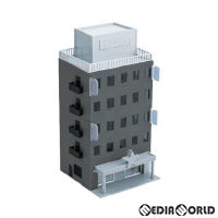 【新品】【お取り寄せ】[RWM] 2609 着色済み ビジネスビル(ブラックグレー) 基本5階建 Nゲージ 鉄道模型 GREENMAX(グリーンマックス) (20200913)