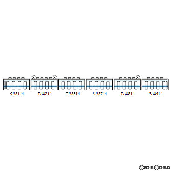 【中古即納】[RWM]314455 鉄道コレクション(鉄コレ) 東武鉄道8000系8114編成更新車 6両セット(動力無し) Nゲージ 鉄道模型 TOMYTEC(トミーテック)(20210129)