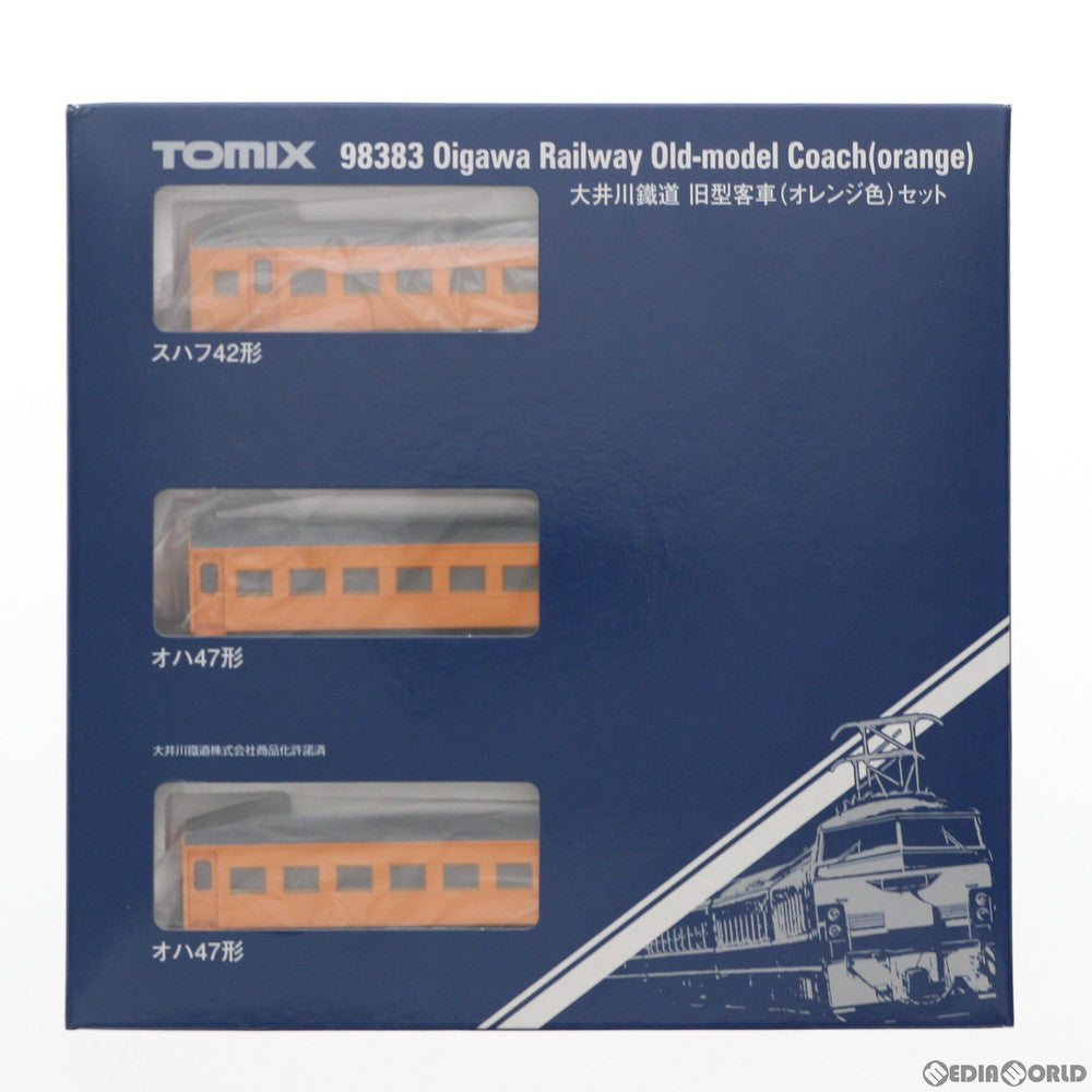 【中古即納】[RWM] 98383 大井川鐵道 旧型客車(オレンジ色) セット(3両) (動力無し) Nゲージ 鉄道模型 TOMIX(トミックス) (20210926)