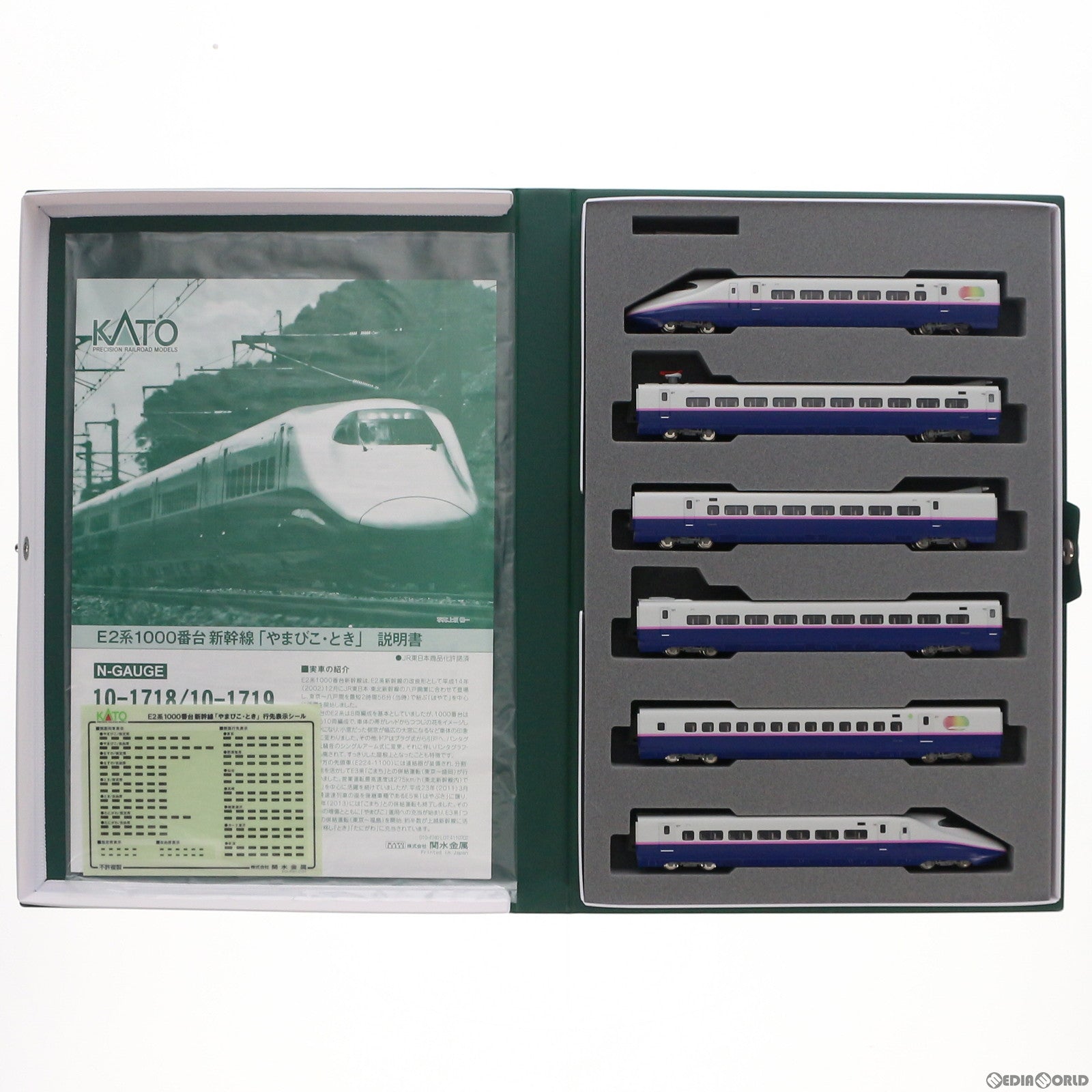 【中古即納】[RWM] 10-1718 E2系1000番台新幹線「やまびこ・とき」 6両基本セット(動力付き) Nゲージ 鉄道模型 KATO(カトー) (20210924)