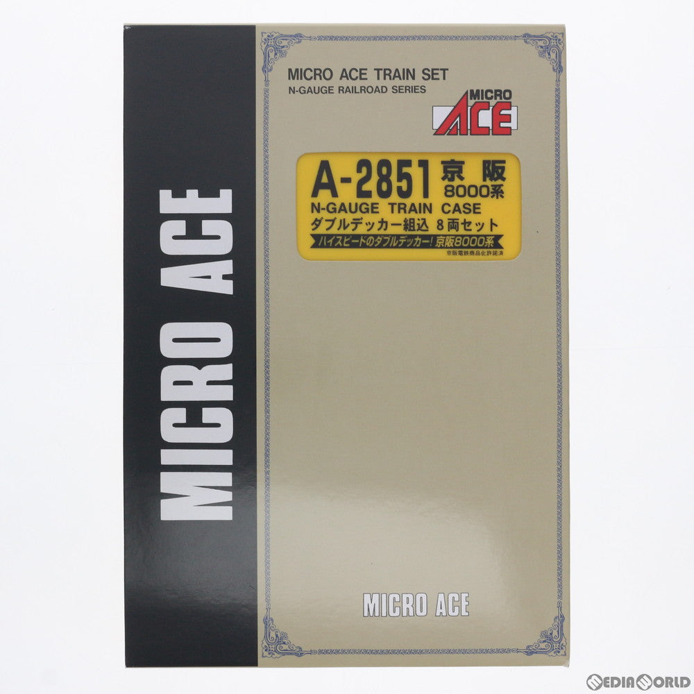 【中古即納】[RWM] A2851 京阪8000系 ダブルデッカー組込 8両セット(動力付き) Nゲージ 鉄道模型 MICRO ACE(マイクロエース) (20070810)