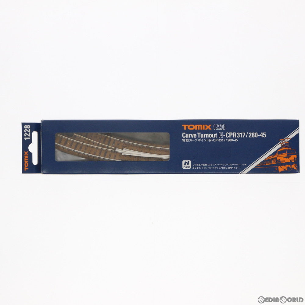 【中古即納】[RWM] 1228 電動カーブポイントN-CPR317/280-45 Nゲージ 鉄道模型 TOMIX(トミックス) (19991231)