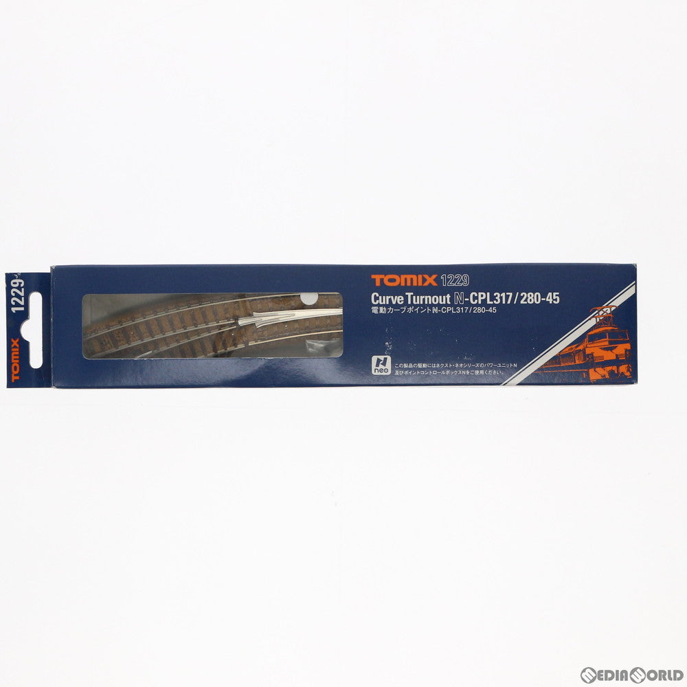 【中古即納】[RWM] 1229 電動カーブポイントN-CPL317/280-45 Nゲージ 鉄道模型 TOMIX(トミックス) (19991231)