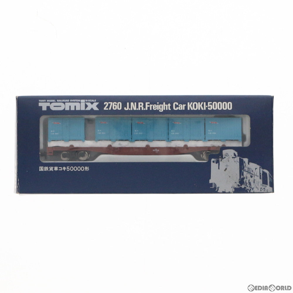 【中古即納】[RWM] 2760 国鉄貨車 コキ50000形(動力無し) Nゲージ 鉄道模型 トミックス(TOMIX) (20050331)