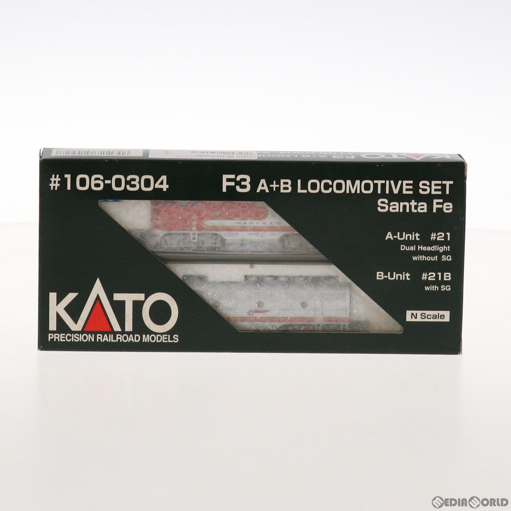 【中古即納】[RWM] 106-0304 EMD F3A/B Santa Fe(サンタフェ) 2両セット #21/#21B AT&SF(動力付き) Nゲージ 鉄道模型 KATO(カトー) (20031130)