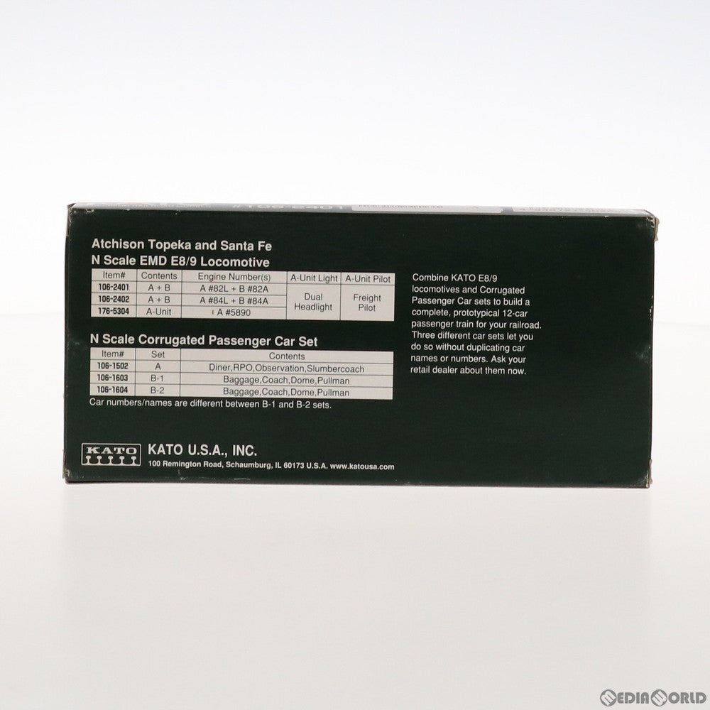 【中古即納】[RWM] 106-2401 EMD E8/9A+B Set Santa Fe(サンタフェ) 1 2両セット AT&SF(動力付き) Nゲージ 鉄道模型 KATO(カトー) (20000630)