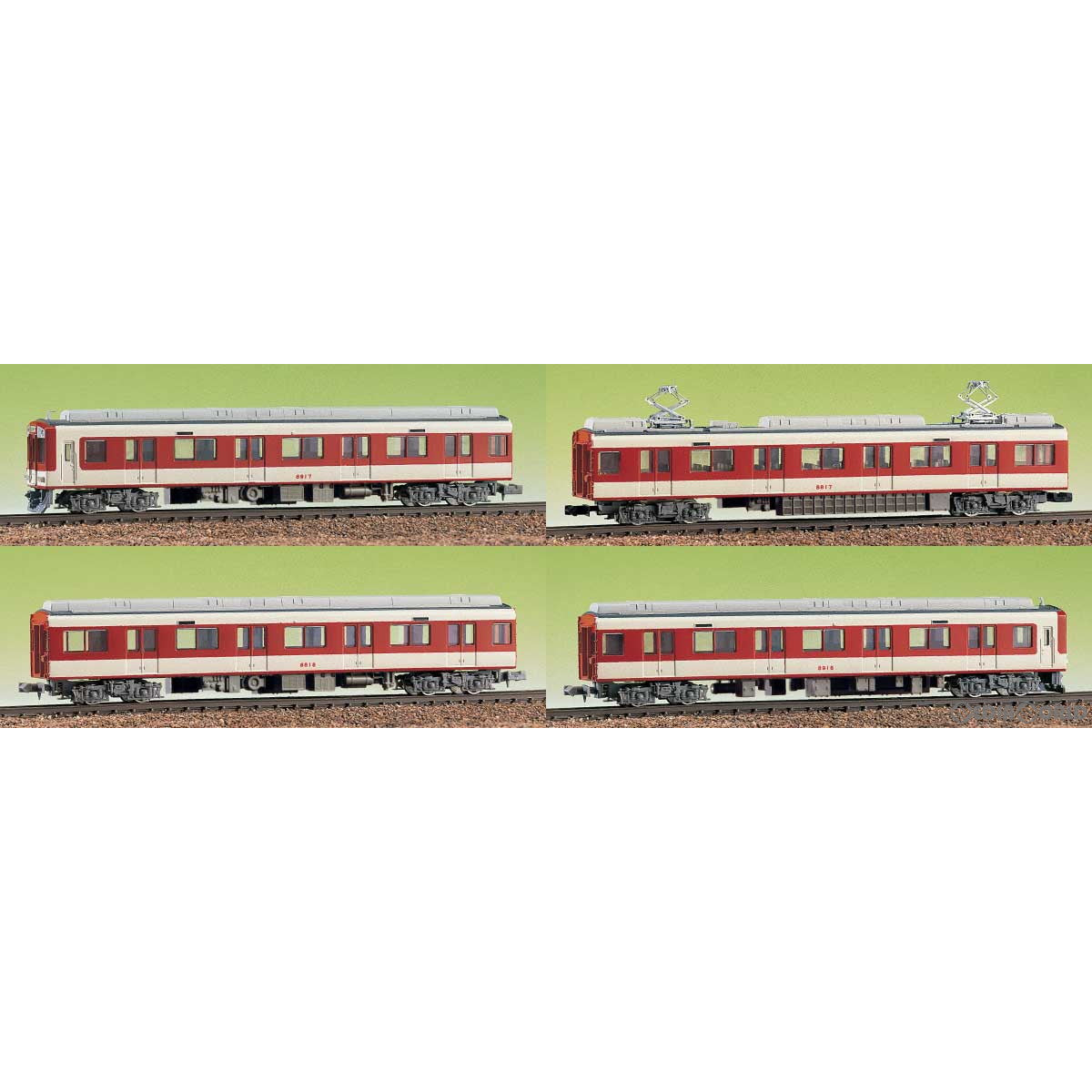【新品即納】[RWM] (再販) 411 近鉄 8810系 4輛編成セット エコノミーキット 未塗装組立てキット(動力無し) Nゲージ 鉄道模型 GREENMAX(グリーンマックス) (20230211)