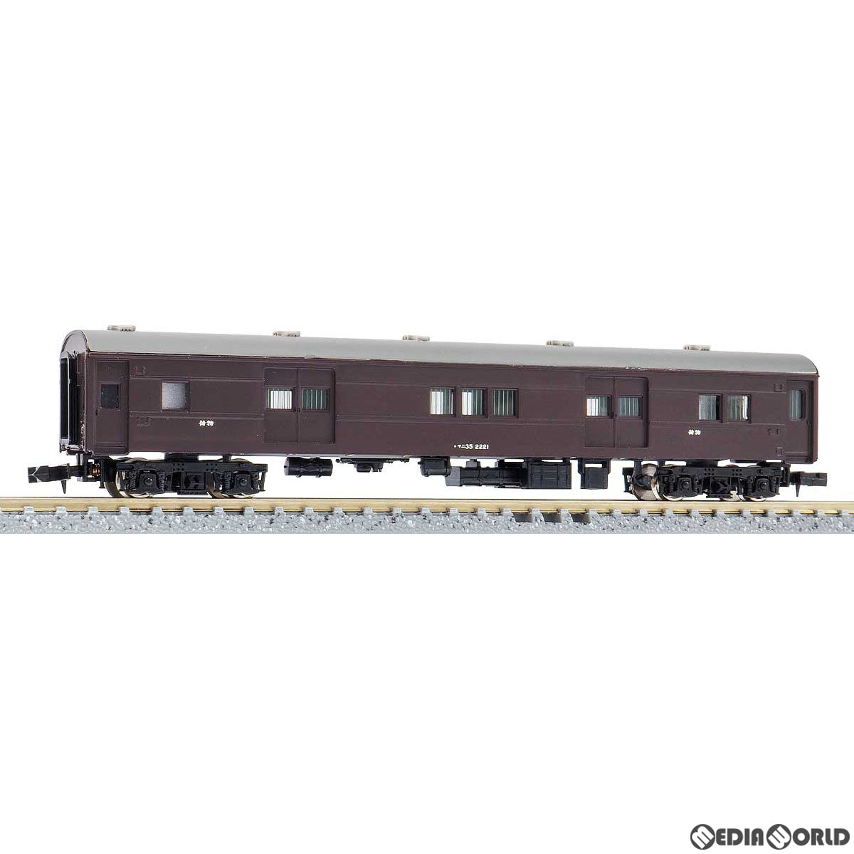 【新品即納】[RWM] (再販) 11009 客車 マニ35 茶色 エコノミーキット 着色済み組立てキット Nゲージ 鉄道模型 GREENMAX(グリーンマックス) (20221217)